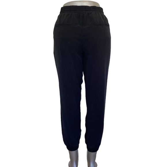 Silky Black Joggers Size Large/Extra Large - Picture 2 of 8